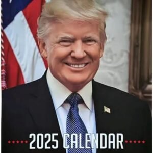 Donald Trump Calendar 2025 Wall Calendar 12 Month Funny Donald Trump Gifts Trump Merchandise Perfect for MAGA Supporters
