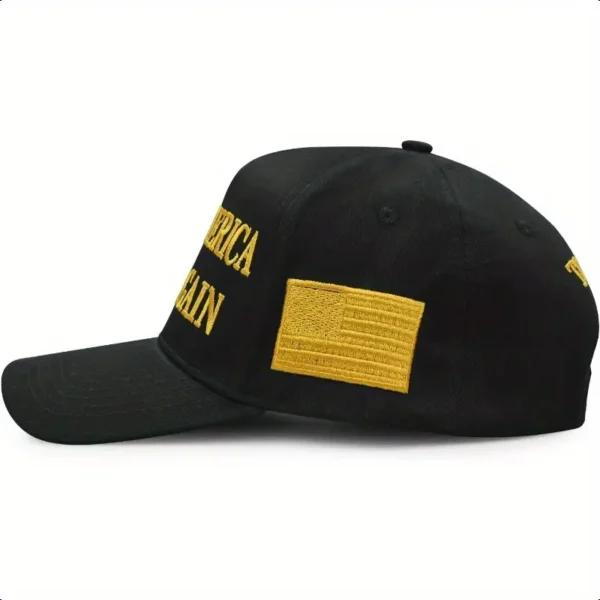 Trump Hat - Dark MAGA Gold - Image 5
