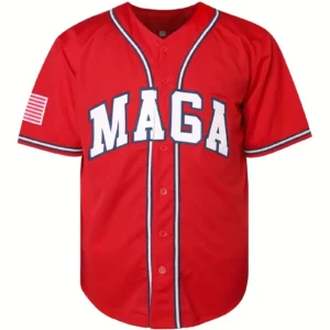 Trump Embroidered Baseball Jersey