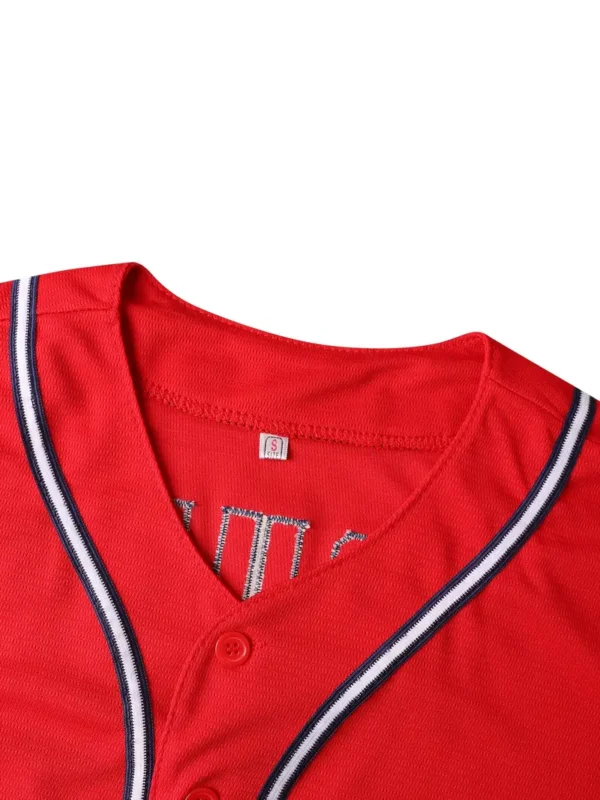 Trump Embroidered Baseball Jersey - Image 5